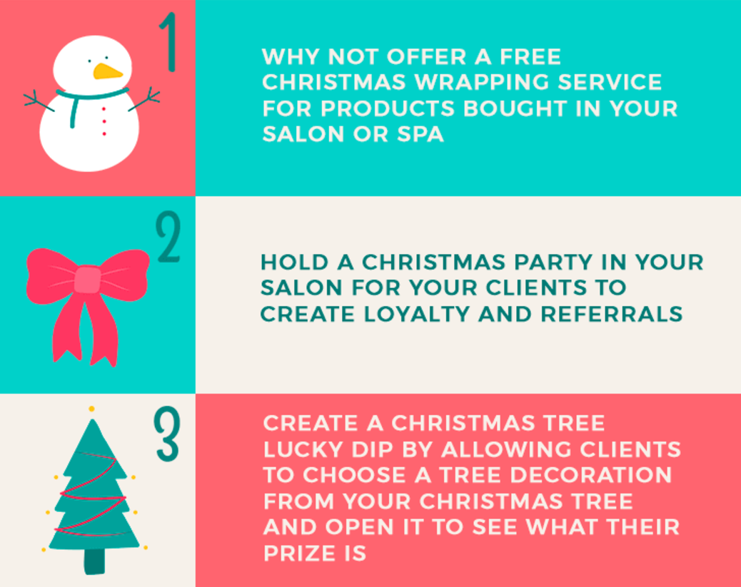 salon christmas promotion ideas